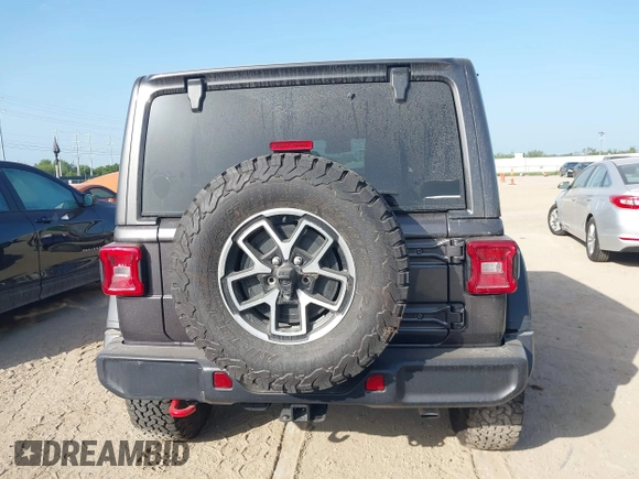 2025 Jeep Wrangler Rubicon with VIN 1C4PJXFNXSW532895, listed as a IAAI auction lot 42694548 with 1,886 mi miles and . Bid and sale history available at DreamBid. Image 16.