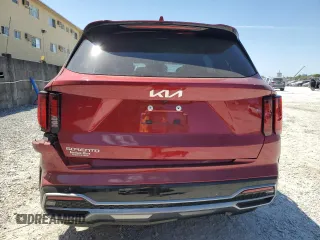 2023 Kia Sorento S with VIN 5XYRL4LC6PG208285, listed as a Copart auction lot 49927455 with 25,216 mi miles and Salvage Title. Bid and sale history available at DreamBid. Image 6.