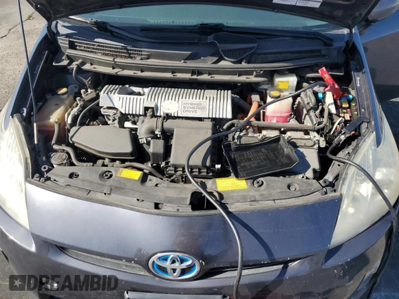 2011 Toyota Prius I with VIN JTDKN3DU8B1451523, listed as a Copart auction lot 50741945 with 160,698 mi miles and Salvage Title. Bid and sale history available at carsss.com. Image 11.