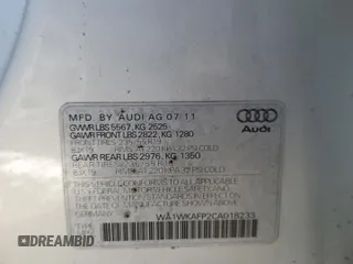 2012 Audi Q5 Prestige z VIN WA1WKAFP2CA018233, wystawiony jako Copart lot #45475025 z przebiegiem 208 062 mil mil oraz Szkoda całkowita • Salvage title. Historia ofert i sprzedaży dostępna na DreamBid. Obrazek 14.