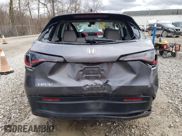 2024 Honda HR-V LX with VIN 3CZRZ2H37RM778842, listed as a Copart auction lot 49843105 with 9,732 mi miles and Salvage title. Bid and sale history available at DreamBid. Image 6.