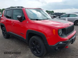 2019 Jeep Renegade Trailhawk z VIN ZACNJBC19KPH58046, wystawiony jako IAAI lot #42459527 z przebiegiem 80 050 mil mil oraz . Historia ofert i sprzedaży dostępna na DreamBid. Obrazek 1.