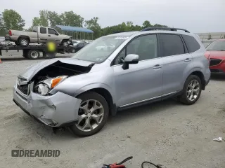 2015 Subaru Forester Touring z VIN JF2SJAWC7FH589007, wystawiony jako Copart lot #56204805 z przebiegiem 110 991 mil mil oraz Szkoda całkowita • Salvage title. Historia ofert i sprzedaży dostępna na DreamBid. Obrazek 1.