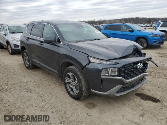 2021 Hyundai Santa Fe SE with VIN 5NMS1DAJ3MH369641, listed as a Copart auction lot 44532195 with 99,463 mi miles and Salvage Title. Bid and sale history available at carsss.com. Image 4.