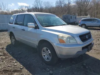 2004 Honda Pilot EX with VIN 2HKYF18514H503665, listed as a Copart auction lot 46651875 with 166,751 mi miles and Clean Title. Bid and sale history available at carsss.com. Image 4.