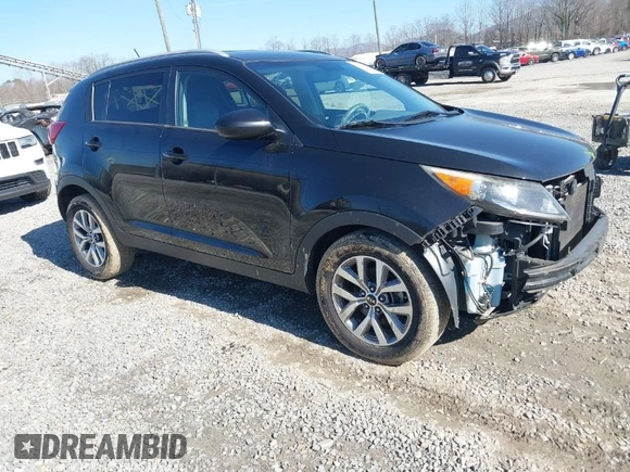 2016 Kia Sportage LX with VIN KNDPB3ACXG7825886, listed as a IAAI auction lot 41454209 with 167,778 mi miles. Bid and sale history available at carsss.com. Image 1.