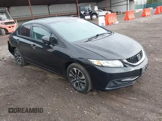 2015 Honda Civic EX with VIN 19XFB2F80FE044058, listed as a IAAI auction lot 42108396 with 134,515 mi miles. Bid and sale history available at carsss.com. Image 1.