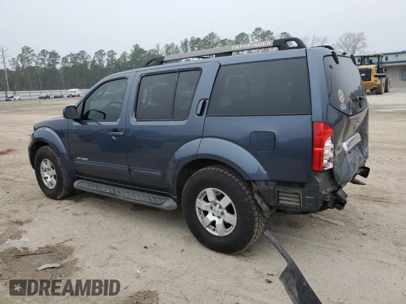 2005 Nissan Pathfinder SE with VIN 5N1AR18U85C718131, listed as a Copart auction lot 44120395 with 100,288 mi miles and Salvage Title. Bid and sale history available at carsss.com. Image 2.