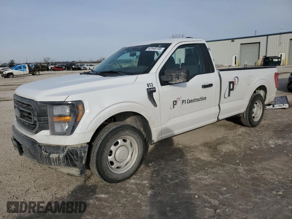 2023 Ford F-150 XL with VIN 1FTMF1CBXPKE33584, listed as a Copart auction lot 42448195 with 51,318 mi miles and Salvage title. Bid and sale history available at DreamBid. Image 1.