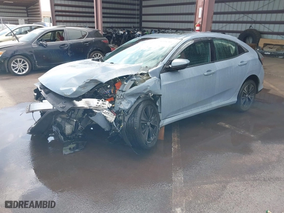 2019 Honda Civic Hatchback EX with VIN SHHFK7H6XKU407770, listed as a IAAI auction lot 41534789 with 65,790 mi miles. Bid and sale history available at carsss.com. Image 18.