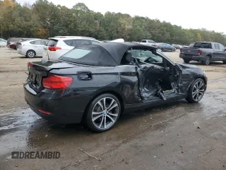 2018 BMW 2 Series 230i xDrive with VIN WBA2K1C53JVD41302, listed as a Copart auction lot 79075064 with 0 mi miles and Salvage Title. Bid and sale history available at carsss.com. Image 3.