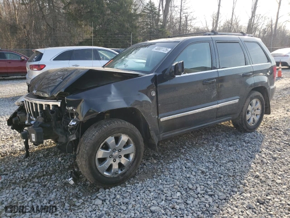 2009 Jeep Grand Cherokee Limited with VIN 1J8HR58T89C539166, listed as a Copart auction lot 48801125 with 193,502 mi miles and Salvage Title. Bid and sale history available at carsss.com. Image 1.