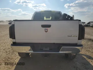 2007 Dodge Ram 2500 SLT with VIN 3D7KS29C47G733997, listed as a Copart auction lot 73201554 with 0 mi miles and Salvage Title. Bid and sale history available at carsss.com. Image 6.