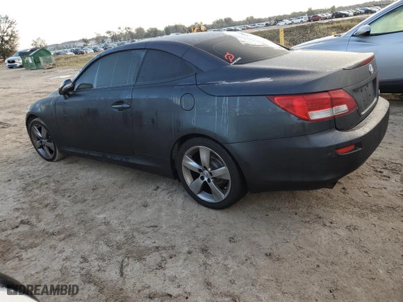 2011 Lexus IS 250C with VIN JTHFF2C28B2517151, listed as a Copart auction lot 73659584 with 0 mi miles and Salvage Title. Bid and sale history available at carsss.com. Image 2.