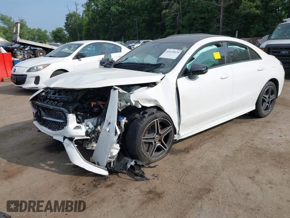 2020 Mercedes-Benz CLA 250 with VIN W1K5J4HB1LN122685, listed as a IAAI auction lot 42435026 with 52,184 mi miles and . Bid and sale history available at DreamBid. Image 17.