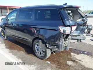2017 Kia Sedona LX with VIN KNDMB5C19H6247894, listed as a IAAI auction lot 42069958 with 159,543 mi miles and . Bid and sale history available at DreamBid. Image 3.