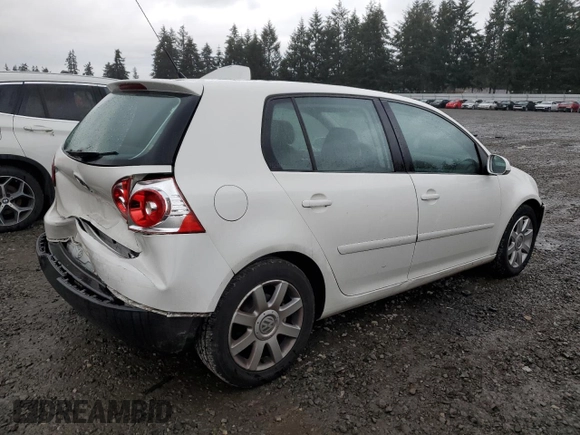 2007 Volkswagen Rabbit with VIN WVWDS71K07W262029, listed as a Copart auction lot 89138715 with 156,200 mi miles and Salvage title. Bid and sale history available at DreamBid. Image 3.