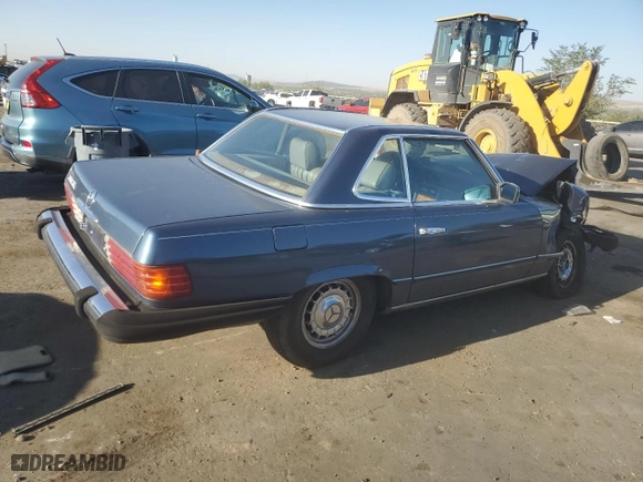 1984 Mercedes-Benz 380 Series 380SL with VIN WDBBA45AXEA013935, listed as a Copart auction lot 71464764 with NaN miles and Salvage Title. Bid and sale history available at carsss.com. Image 3.