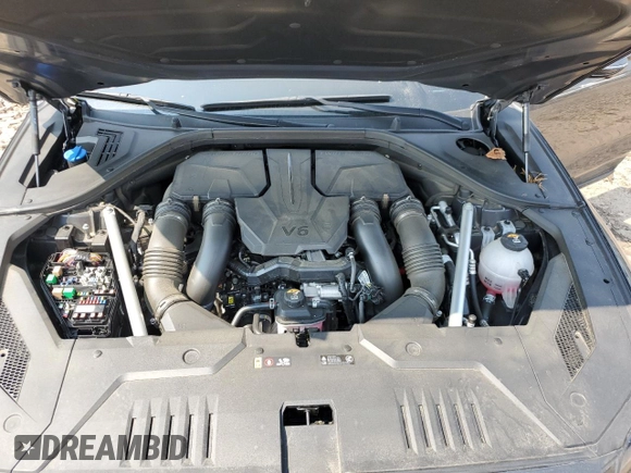 2024 Genesis GV70 Sport with VIN 5NMMCDTC4RH016527, listed as a Copart auction lot 59707955 with 16,545 mi miles and Salvage title. Bid and sale history available at DreamBid. Image 12.
