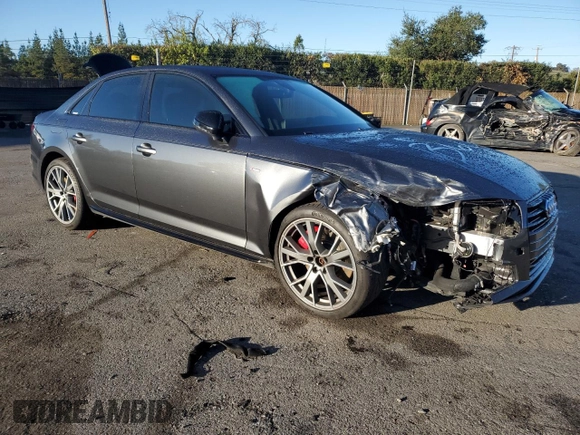 2019 Audi A4 Prestige with VIN WAUFNAF45KA032223, listed as a Copart auction lot 82679663 with 51,869 mi miles. Bid and sale history available at carsss.com. Image 4.