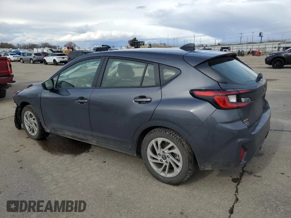 2024 Subaru Impreza with VIN JF1GUABCXR8886106, listed as a Copart auction lot 49258025 with 5,600 mi miles and Salvage title. Bid and sale history available at DreamBid. Image 2.