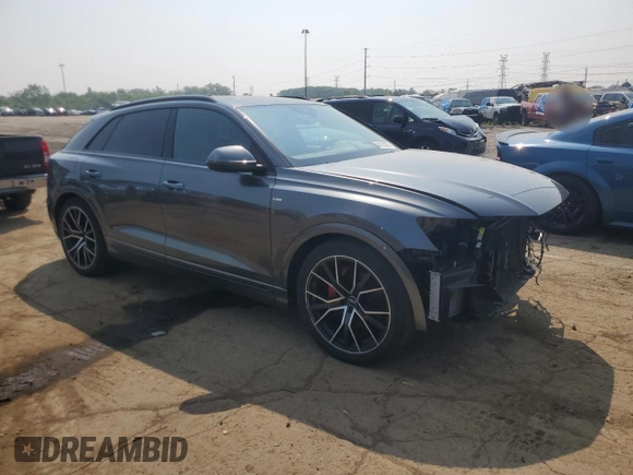 2020 Audi Q8 Prestige with VIN WA1FVAF18LD022451, listed as a Copart auction lot 64125825 with 33,237 mi miles and Clean title. Bid and sale history available at DreamBid. Image 4.