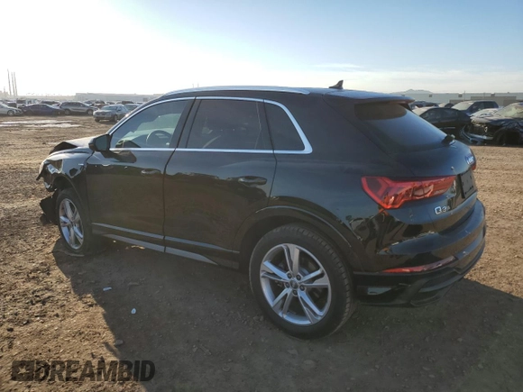 2020 Audi Q3 S line Premium with VIN WA1DECF33L1099539, listed as a Copart auction lot 43892833 with 17,471 mi miles. Bid and sale history available at carsss.com. Image 2.
