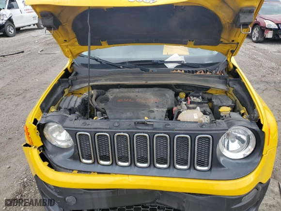 2017 Jeep Renegade Altitude with VIN ZACCJABB7HPF52275, listed as a Copart auction lot 45381965 with 96,201 mi miles and Salvage Title. Bid and sale history available at carsss.com. Image 12.