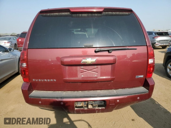 2008 Chevrolet Suburban LTZ with VIN 3GNFK16378G134899, listed as a Copart auction lot 64691114 with 255,400 mi miles and Salvage Title. Bid and sale history available at carsss.com. Image 6.