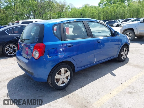 2009 Chevrolet Aveo 1LT with VIN KL1TD66E09B623036, listed as a IAAI auction lot 42099376 with 140,318 mi miles and . Bid and sale history available at DreamBid. Image 4.
