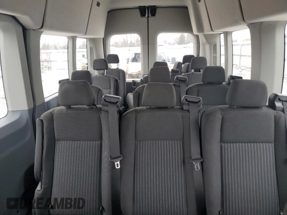 2017 Ford Transit Passenger XL with VIN 1FBAX2XG9HKA16734, listed as a Copart auction lot 44438005 with 34,029 mi miles and Salvage Title. Bid and sale history available at carsss.com. Image 10.
