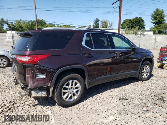 2018 Chevrolet Traverse LT Cloth with VIN 1GNERGKW2JJ160342, listed as a Copart auction lot 70833964 with 53,659 mi miles and Salvage Title. Bid and sale history available at carsss.com. Image 3.