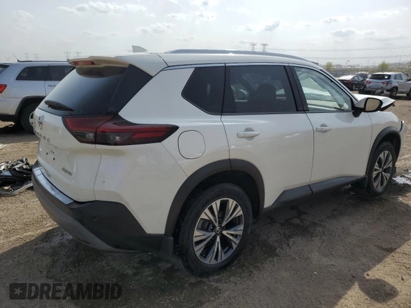 2021 Nissan Rogue SV z VIN JN8AT3BB5MW205669, wystawiony jako Copart lot #54532685 z przebiegiem 61 407 mil mil oraz Szkoda całkowita • Salvage title. Historia ofert i sprzedaży dostępna na DreamBid. Obrazek 3.