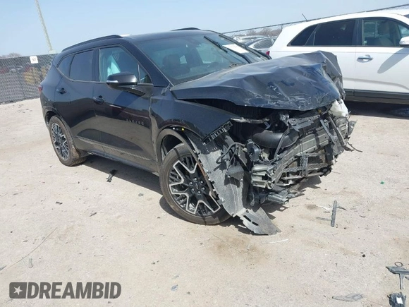 2023 Chevrolet Blazer RS with VIN 3GNKBERS7PS102720, listed as a IAAI auction lot 41753235 with 55,024 mi miles and . Bid and sale history available at DreamBid. Image 1.