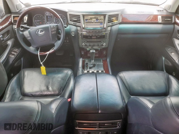2011 Lexus LX 570 with VIN JTJHY7AX4B4061716, listed as a Copart auction lot 62327925 with 141,382 mi miles and Salvage title. Bid and sale history available at DreamBid. Image 8.