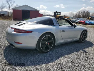 2015 Porsche 911 4 with VIN WP0BA2A99FS132024, listed as a Copart auction lot 51797615 with 60,338 mi miles and Salvage Title. Bid and sale history available at carsss.com. Image 3.