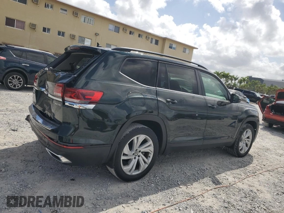 2021 Volkswagen Atlas SE with VIN 1V2JR2CA4MC594332, listed as a Copart auction lot 51476535 with 35,738 mi miles and Non repairable. Bid and sale history available at DreamBid. Image 3.