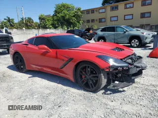 2019 Chevrolet Corvette 1LT with VIN 1G1YB2D72K5121028, listed as a Copart auction lot 57628095 with 70,565 mi miles and Non repairable. Bid and sale history available at DreamBid. Image 4.