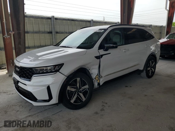 2022 Kia Sorento S z VIN 5XYRL4LCXNG148864, wystawiony jako Copart lot #59421585 z przebiegiem 15 568 mil mil oraz Szkoda całkowita • Salvage title. Historia ofert i sprzedaży dostępna na DreamBid. Obrazek 1.