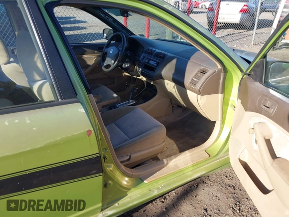 2004 Honda Civic VP with VIN 1HGES16334L006663, listed as a IAAI auction lot 41813852 with 293,368 mi miles. Bid and sale history available at carsss.com. Image 5.