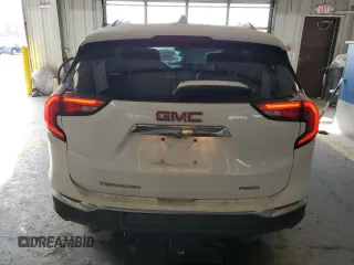 2018 GMC Terrain SLT with VIN 3GKALVEV1JL366202, listed as a Copart auction lot 44376235 with 96,168 mi miles and Salvage Title. Bid and sale history available at carsss.com. Image 6.
