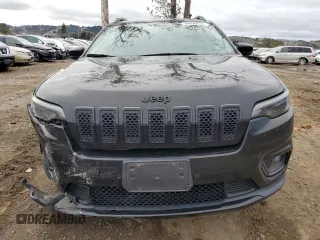 2020 Jeep Cherokee Altitude with VIN 1C4PJLLB2LD593027, listed as a Copart auction lot 86656274 with 76,376 mi miles and Salvage Title. Bid and sale history available at carsss.com. Image 5.