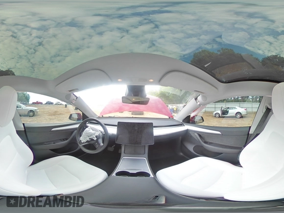 2024 Tesla Model Y Long Range with VIN 7SAYGDEE2RA269884, listed as a Copart auction lot 56937585 with 49,374 mi miles and Salvage title. Bid and sale history available at DreamBid. Image 14.
