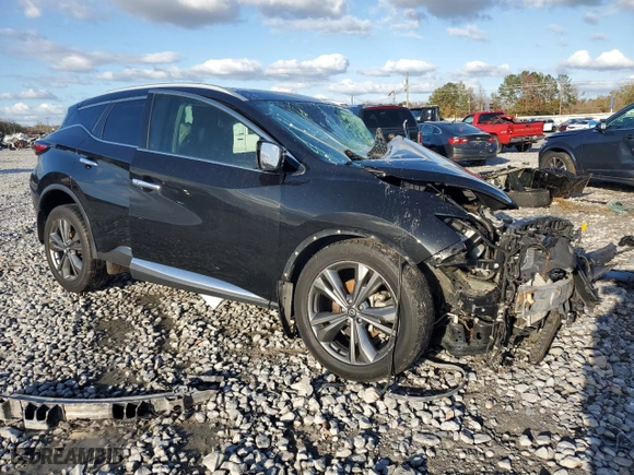 2019 Nissan Murano SV with VIN 5N1AZ2MJXKN150059, listed as a Copart auction lot 75787453 with 0 mi miles and Salvage Title. Bid and sale history available at carsss.com. Image 4.