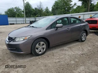 2015 Honda Civic LX z VIN 19XFB2F53FE100385, wystawiony jako Copart lot #62149225 z przebiegiem 94 473 mil mil oraz Czysty tytuł • Clean title. Historia ofert i sprzedaży dostępna na DreamBid. Obrazek 1.