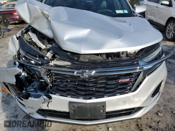 2022 Chevrolet Equinox RS with VIN 3GNAXWEV1NS106987, listed as a Copart auction lot 65253865 with 29,171 mi miles and Non repairable. Bid and sale history available at DreamBid. Image 12.