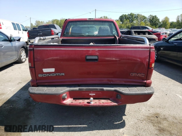 2000 GMC Sonoma SLS w/1SE Pkg with VIN 1GTCS1459Y8254855, listed as a Copart auction lot 70760544 with 0 mi miles and Non Repairable. Bid and sale history available at carsss.com. Image 6.