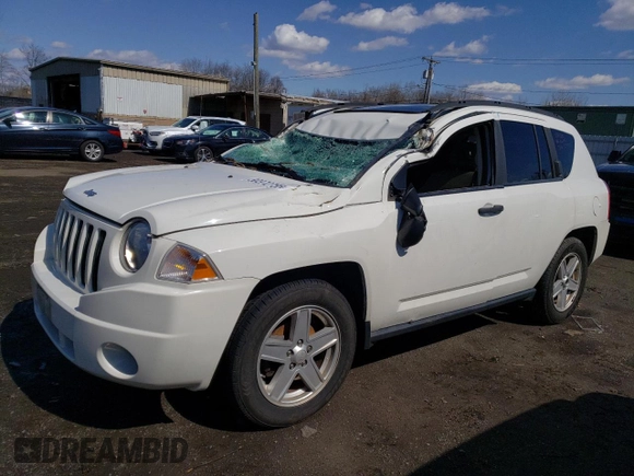 2007 Jeep Compass Sport with VIN 1J8FF47W67D356071, listed as a Copart auction lot 50372755 with 127,033 mi miles and Salvage Title. Bid and sale history available at carsss.com. Image 1.