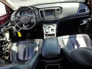 2015 Chrysler 200 C with VIN 1C3CCCCG6FN609625, listed as a Copart auction lot 53061575 with 163,052 mi miles and Salvage Title. Bid and sale history available at DreamBid. Image 8.