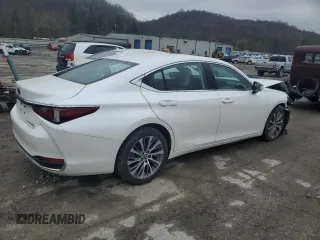 2021 Lexus ES with VIN 58AD11D19MU006860, listed as a Copart auction lot 52684255 with 57,030 mi miles and Salvage Title. Bid and sale history available at carsss.com. Image 3.